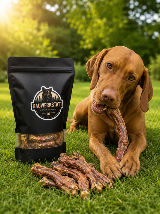 Hühnerhälse für Hunde - natürlicher Kausnack