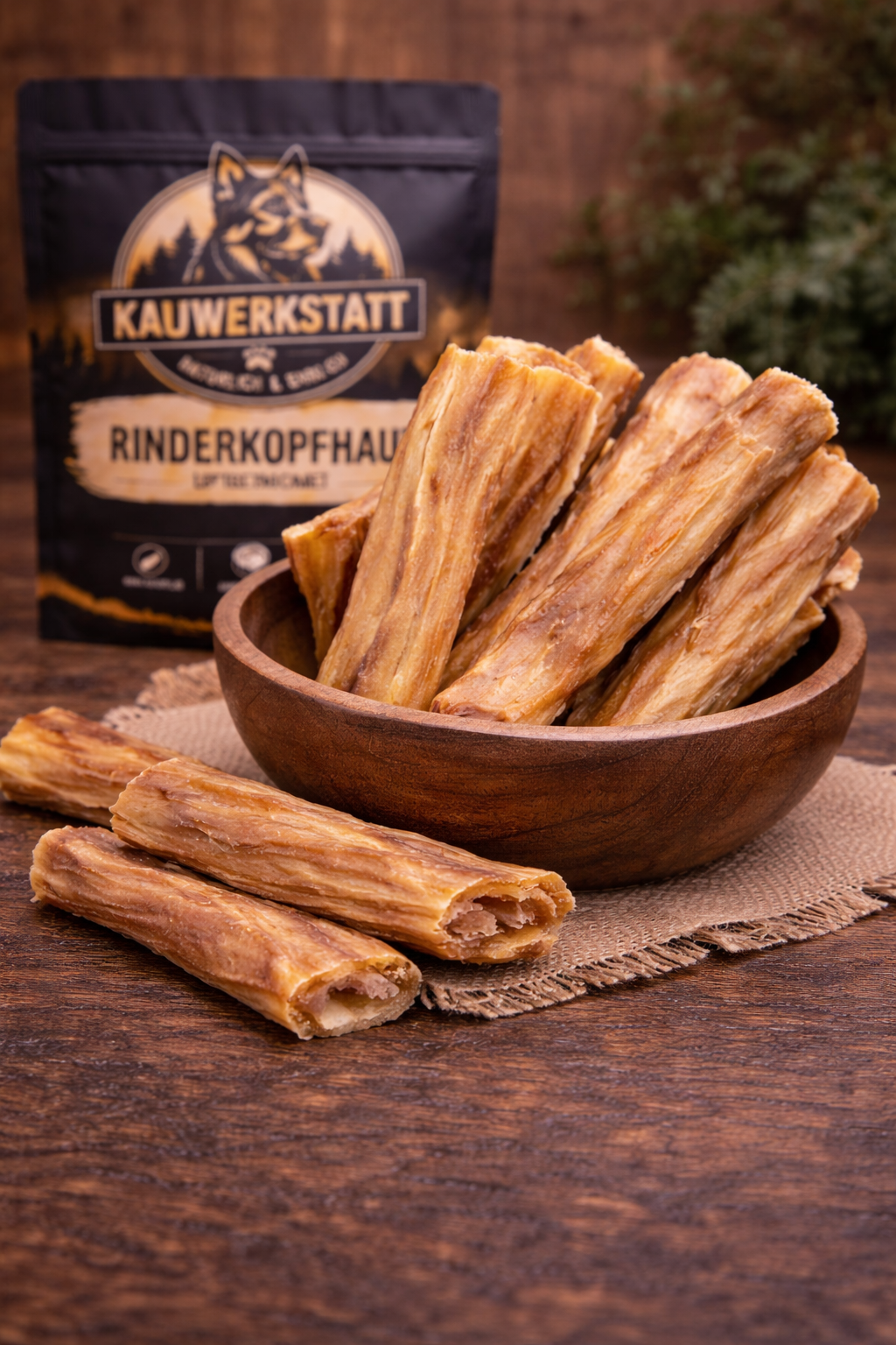Rinderkopfhaut - Hundesnack