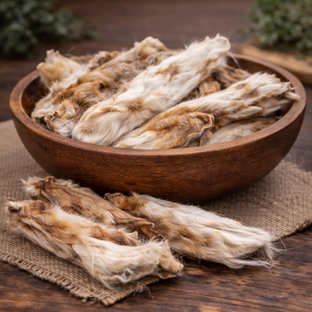 Kaninchenohren mit Fell - Hundesnack