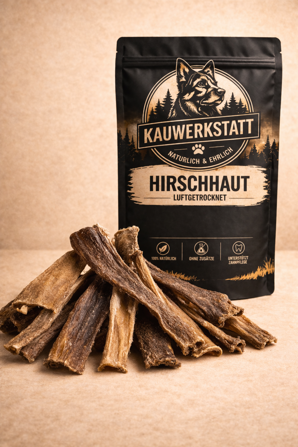 Hirschhaut – Kausnack
