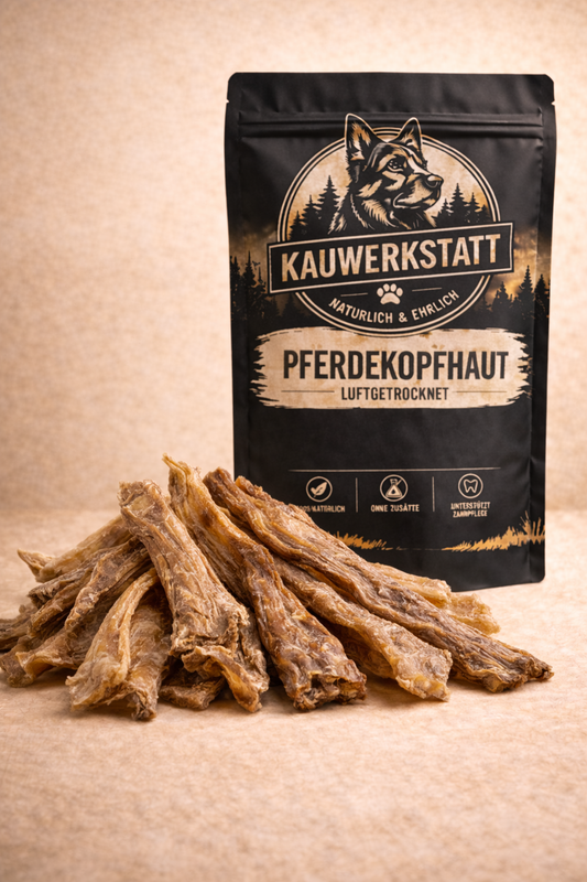 Pferdekopfhaut - Hundesnack