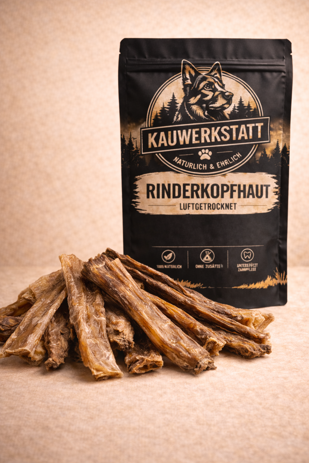 Rinderkopfhaut - Hundesnack